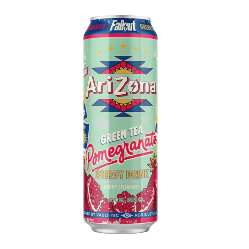 Arizona x Fallout Pomegranate Green Tea Energy Drink - 22fl.oz (650ml)