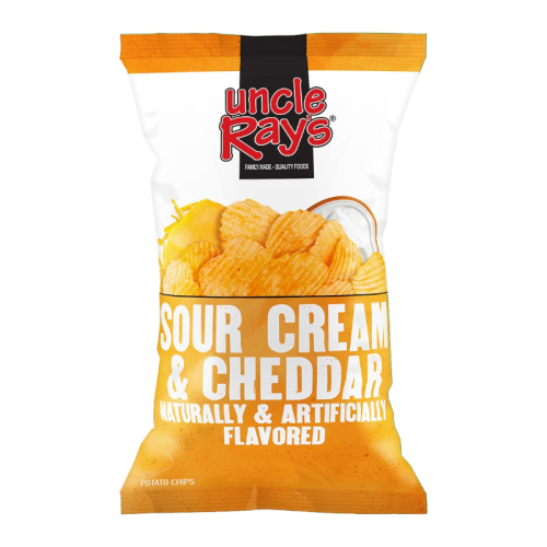 Uncle Ray's Sour Cream & Cheddar Chips  - 4.5oz (120g)