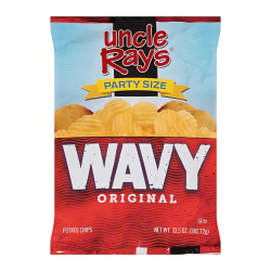 Uncle Ray's Wavy Original Potato Chips PARTY SIZE - 13.5oz (382.72g)