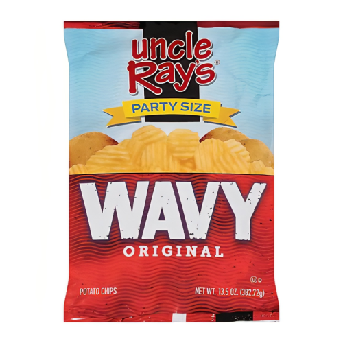 Uncle Ray's Wavy Original Potato Chips PARTY SIZE - 13.5oz (382.72g)