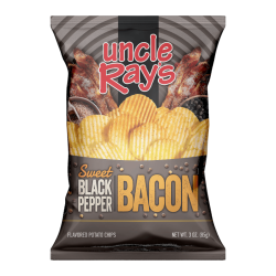 Uncle Ray's Potato Chips Sweet Black Pepper Bacon - 3oz (85g)