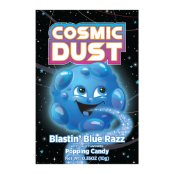 Cosmic Dust Blastin' Blue Razz Popping Candy - 0.35oz (10g)