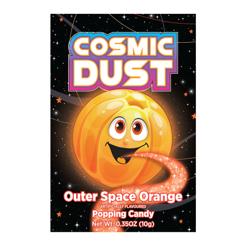 Cosmic Dust Outer Space Orange Popping Candy - 0.35oz (10g)