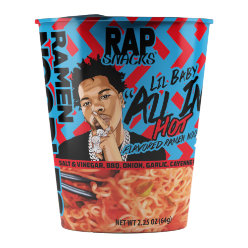 Rap Snacks: All-In Hot Flavored Ramen Noodles - 2.25oz (64g)