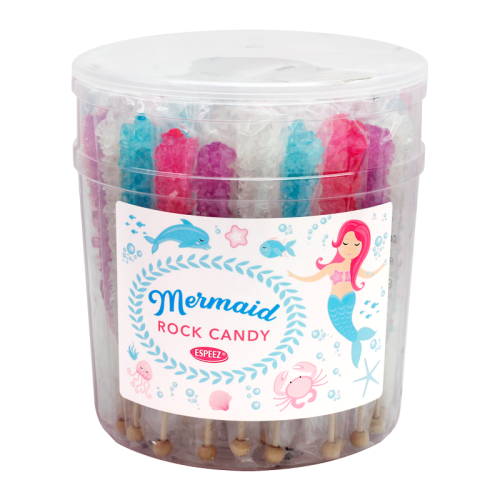Espeez - Mermaids Rock Candy on a Stick - Assorted - SINGLE 0.8oz (22g)