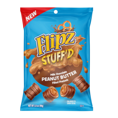 Flipz Stuff'D Milk Chocolate Peanut Butter Filled Pretzels - 3.5oz (99g)