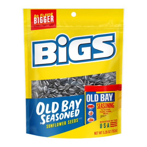 BIGS Sunflower Seeds Old Bay Peg Bags - 5.35oz (152g)