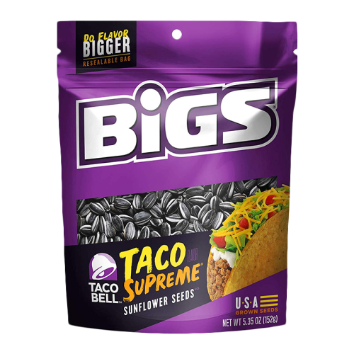 BIGS Sunflower Seeds Taco Bell Supreme 5.35oz (152g)
