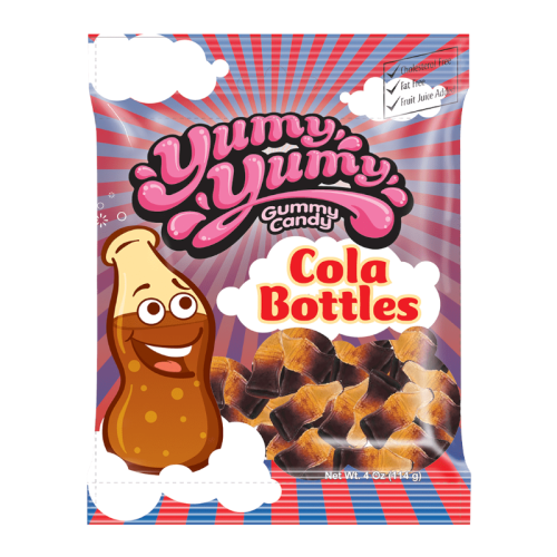 Yumy Yumy Gummy Candy Cola Bottles - 4oz (114g)