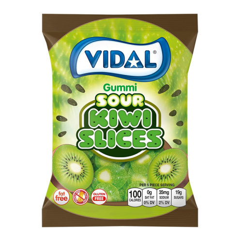 Vidal Sour Kiwi Slices - 3.5oz (100g)