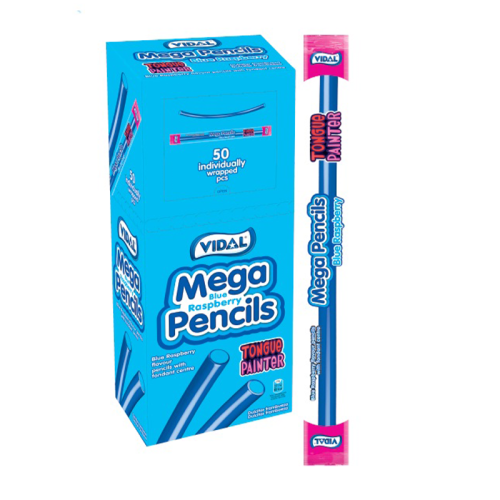 Vidal Blue Raspberry Mega Pencils - SINGLE