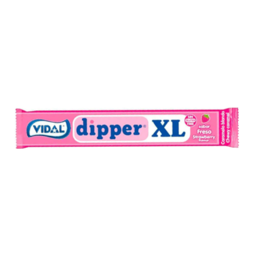 Vidal Dipper XL Strawberry Chew Bar - 10.5g