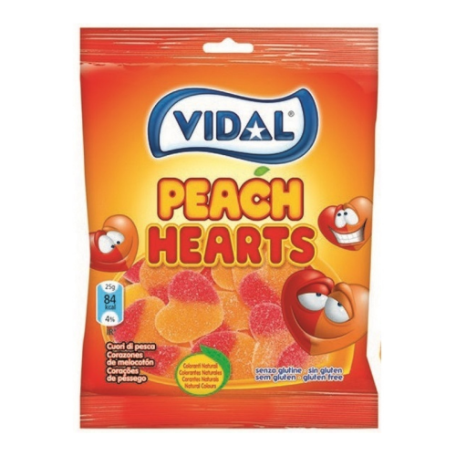 Vidal Peach Hearts - 90g