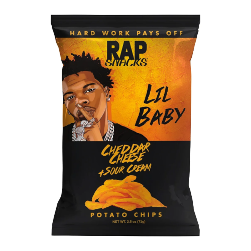 Rap Snacks Lil Baby Cheddar Cheese with Sour Cream - 2.5oz (71g)
