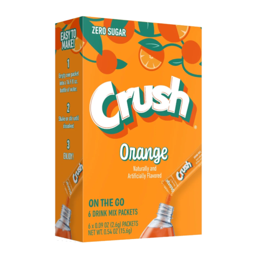 Crush - Singles to Go Orange 6-Pack - 0.54oz (15.6g)