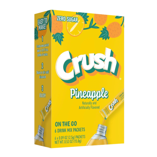 Crush - Singles to Go Pineapple 6-Pack - 0.53oz (15g)