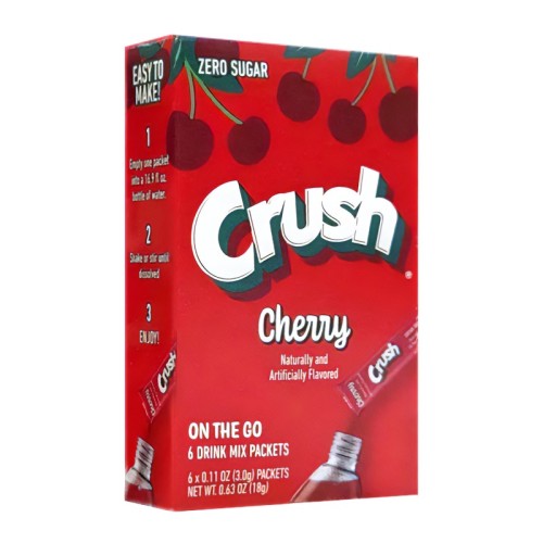 Crush - Singles to Go Cherry 6-Pack - 0.63oz (18g)