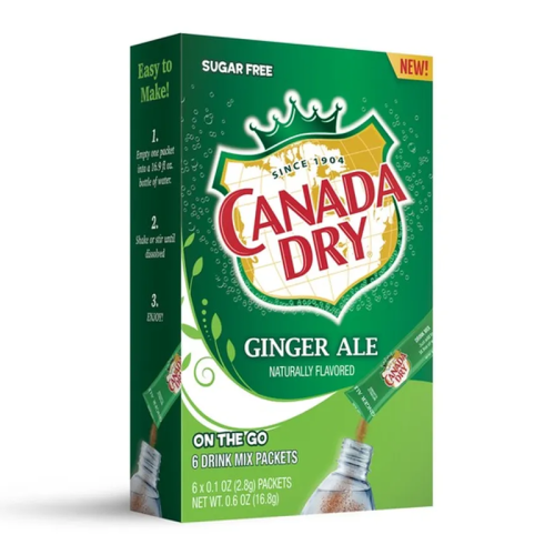 Canada Dry On To Go Ginger Ale Drink Mix - 6 Pack - 0.54oz (15.6g)