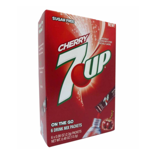 7up Singles To Go Cherry Drink Mix - 6 Pack - 0.48oz (13.2g)