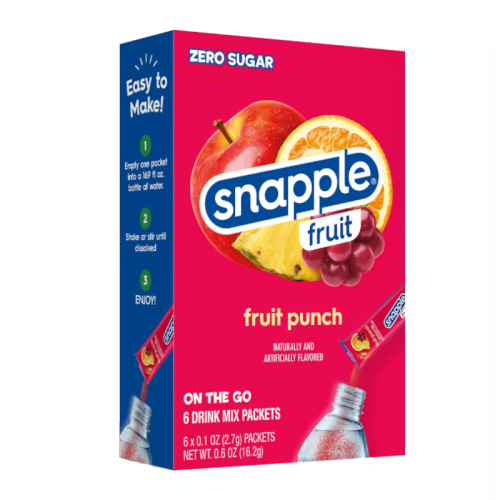 Snapple Fruit Singles To Go! Fruit Punch - 0.6oz (16.2g)