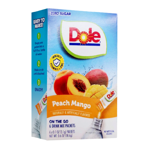 Dole Singles To Go Peach Mango - 18.6g