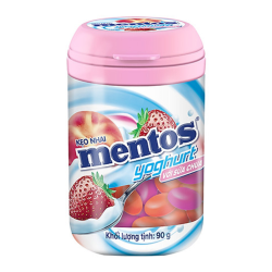 Mentos Gum Strawberry Yogurt - 90g