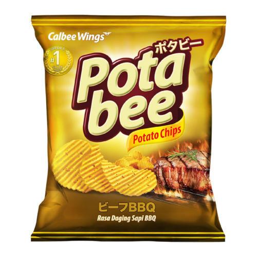 Potabee BBQ Beef Potato Chips - 68g