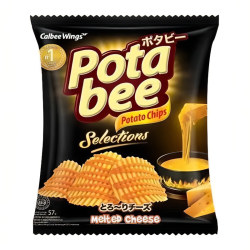 Potabee Melted Cheese Potato Chips - 57g