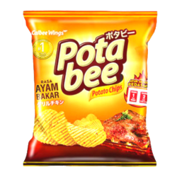 Potabee Grilled Chicken Potato Chips - 68g