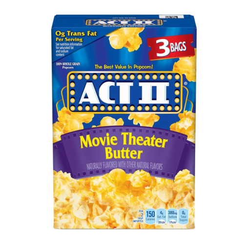 Act II Popcorn Movie Theater Butter 3pk - 2.75oz (78g)