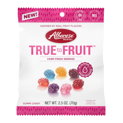 Albanese True to Fruit Farm Fresh Berries Gummi Candy - 2.5oz (70g)