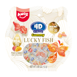 Amos 4D Gummy Lucky Fish - 3.95oz (112g)