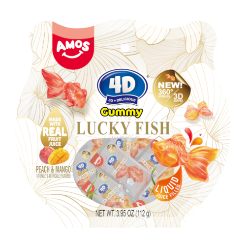 Amos 4D Gummy Lucky Fish - 3.95oz (112g)
