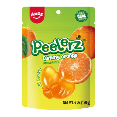 Amos Peelerz Gummy Orange - 6oz (170g)