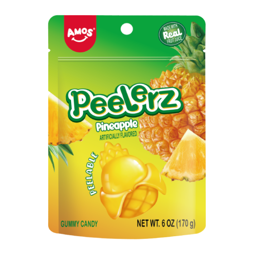 Amos Peelerz Gummy Pineapple - 6oz (170g)