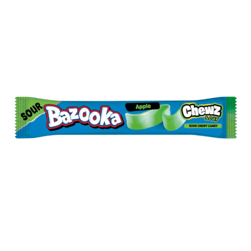 Bazooka Chewz Sour Apple Bar - 14g [UK]