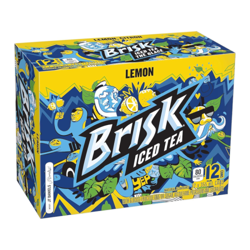 Brisk Iced Tea Lemon - 355ml [12-PACK]