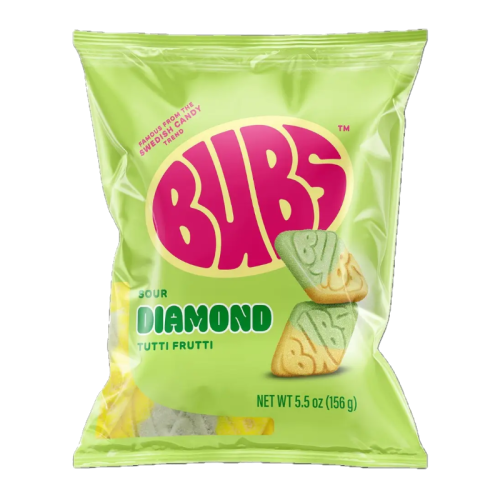 BUBS Sour Diamonds Tutti Frutti - 5.5oz (156g)