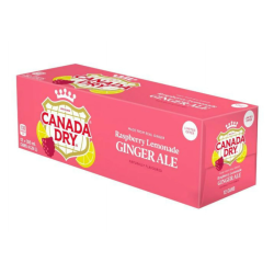 Canada Dry Raspberry Lemonade Ginger Ale - 355ml (12 Pack) [Canadian]