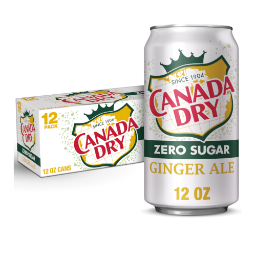 Canada Dry Zero Sugar Ginger Ale 12-Pack (12 x 12fl.oz (355ml))