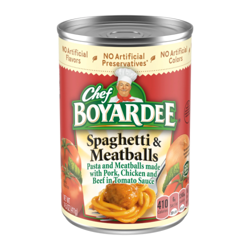 Chef Boyardee Spaghetti & Meatballs - 14.5oz (411g)