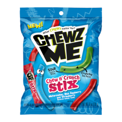 Colombina Chewz Me Chew n' Crunch Stix - 6oz (170g)
