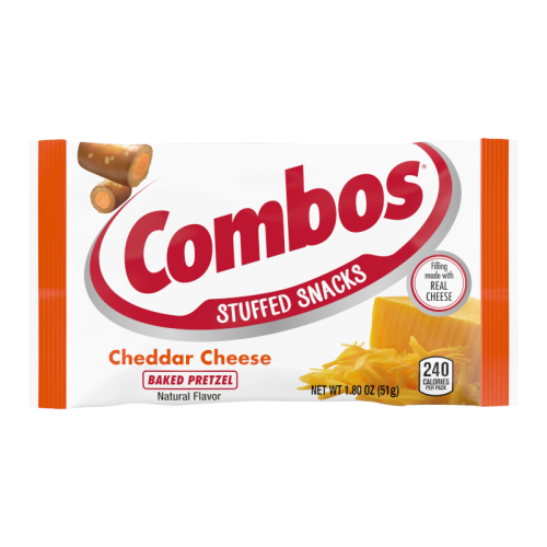 COMBOS Stuffed Snacks Cheddar Cheese Pretzels - 51g