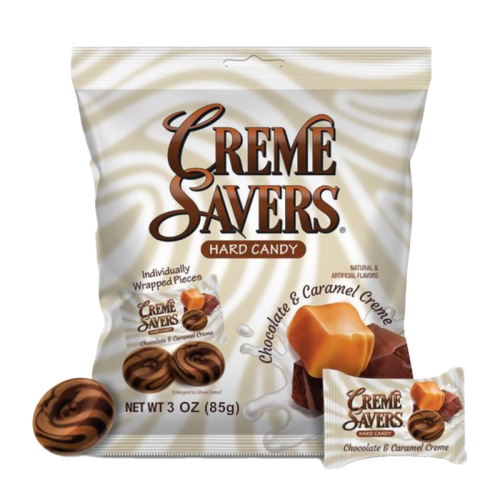 Creme Savers Hard Candy Chocolate & Caramel Creme - 3oz (85g)
