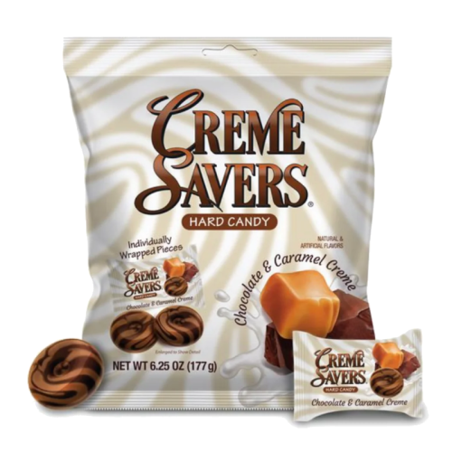 Creme Savers Hard Candy Chocolate & Caramel Creme - 6.25oz (177g)