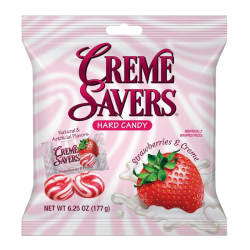 Creme Savers Hard Candy Strawberries & Cream - 6.25oz (177g)