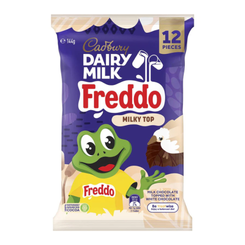 Cadbury Dairy Milk Freddo Milky Top 12-Pack - 144g [Australian]