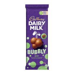 Cadbury Dairy Milk Bubbly Mint - 160g [Australian]