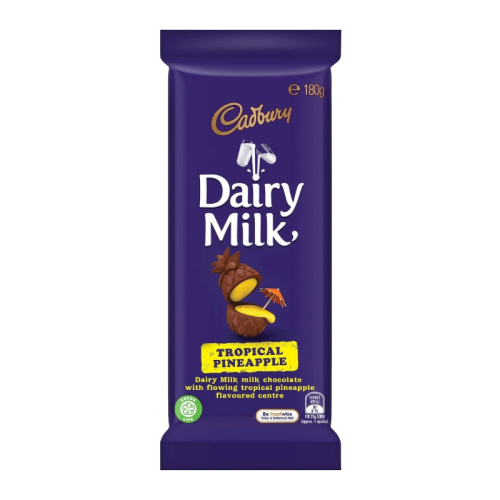 Cadbury Dairy Milk Tropical Pineapple - 180g [Australian]