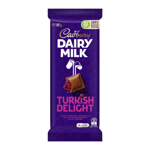 Cadbury Dairy Milk Turkish Delight - 180g [Australian]